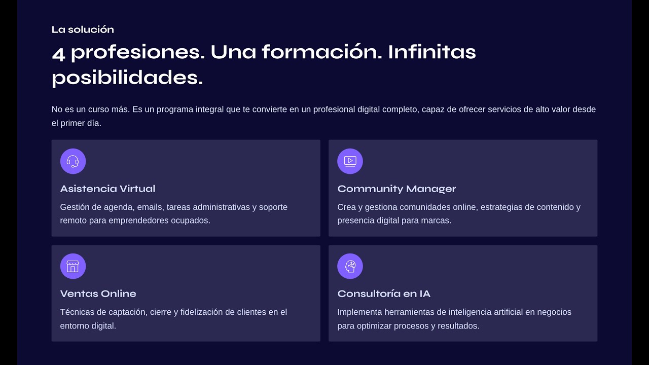 4 Profesiones del Presente y Futuro Unidas en el IIA