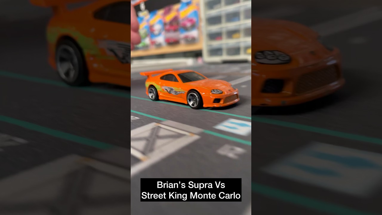 Fast and Furious Supra Vs Monte Carlo 🚗💨 #hotwheels #fastandfurious #racing #diecast #tokyodrift