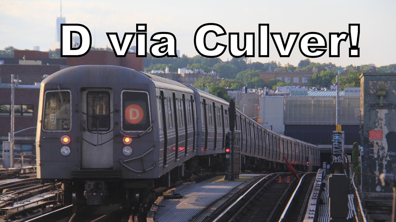The NYC Subway (D) train rerouted via the (F) Culver Line!
