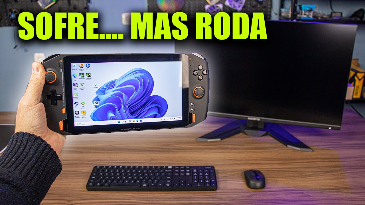 O MINI PC DE MÃO RODA JOGO PESADO? TESTE DO ONEXPLAYER 1S