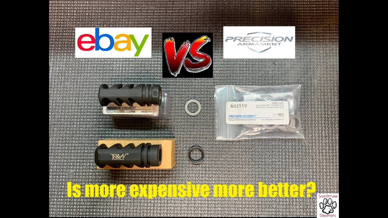 Is more expensive more better? Muzzle brake review part 2: Precision Armament vs eBay!