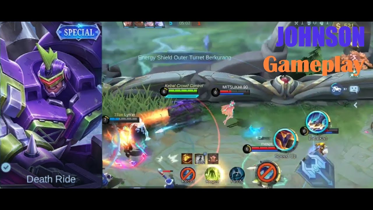 JOHNSON MVP| BUILD JOHNSON TERSAKIT | BUILD JOHNSON 1HIT | BUILD JOHNSON TANK | JOHNSON TOP 1 GLOBAL