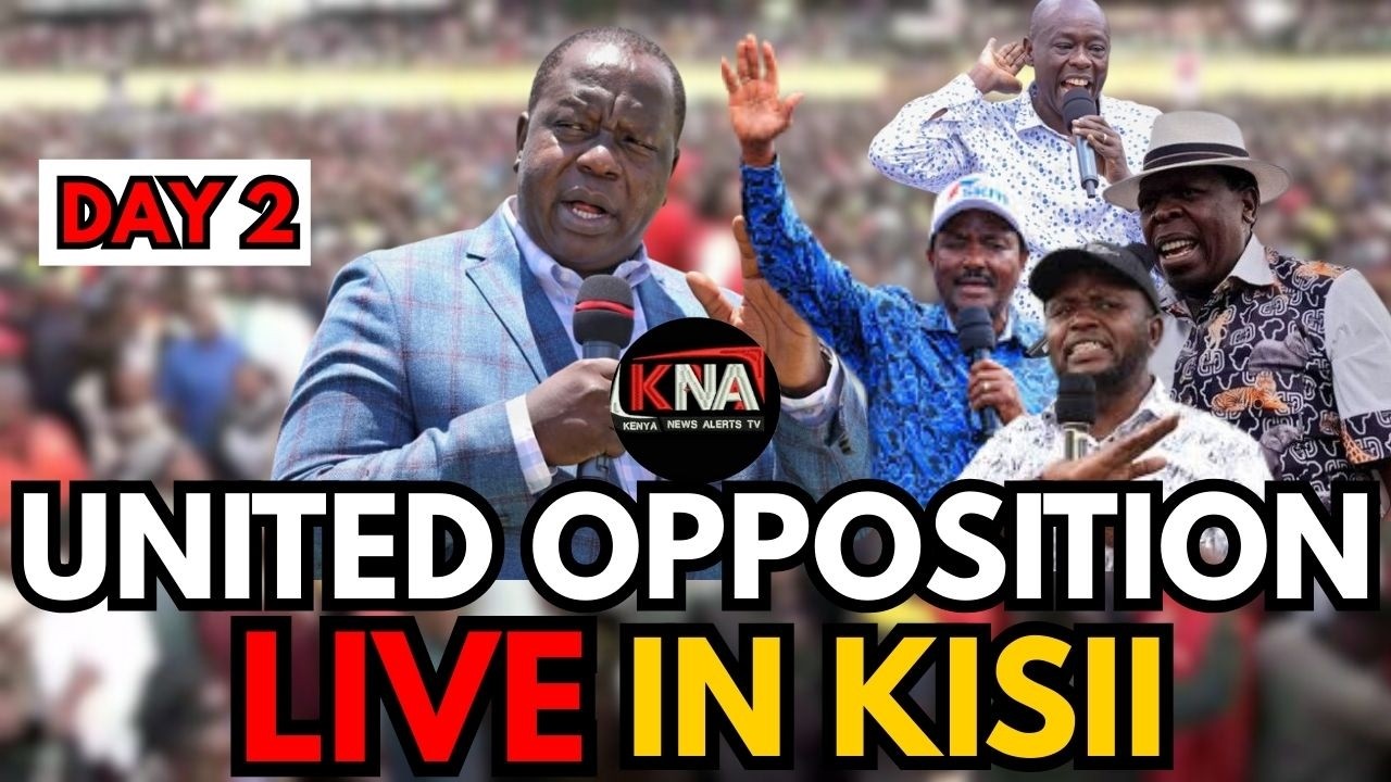 HAPPENING NOW: Matiang'i Gachagua Kalonzo and the united opposition in Gusii Nyamira County
