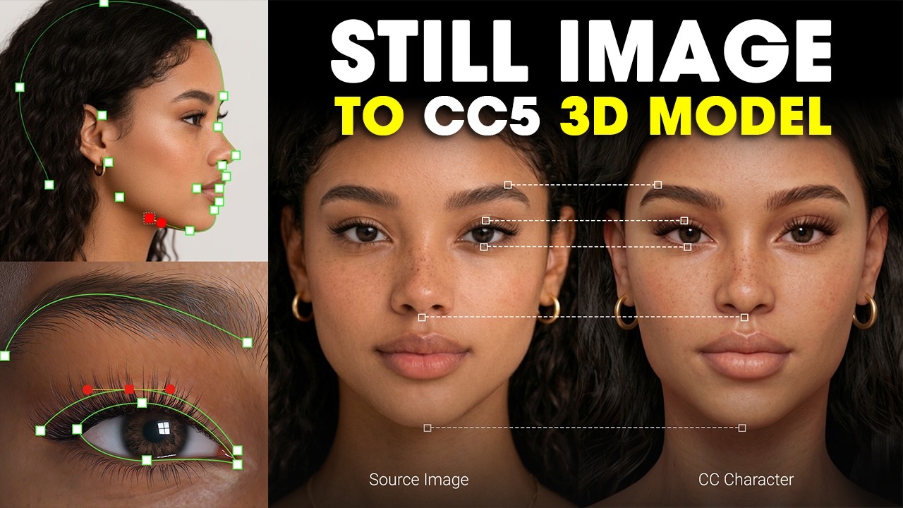 Третий портрет для Character Creator 5 уже в пути! | От статичного изображения до 3D-модели, гото...