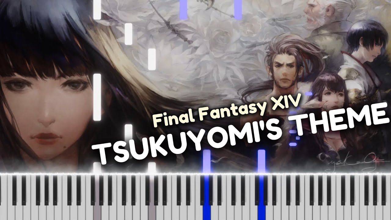 Tsukuyomi's Theme - Final Fantasy XIV: Stormblood (Piano Visualizer)
