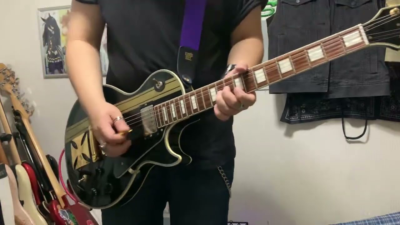 マキシマム ザ ホルモン - ROLLING1000tOON (ギター弾いてみた) Burny Les Paul Custom Mod