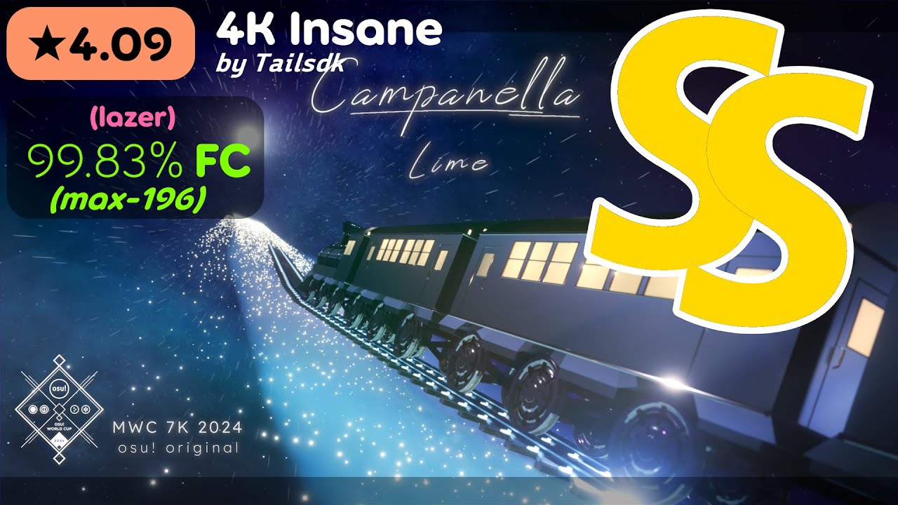 [o!m 4K] Lime - Campanella (★4.09) 99.83% FC