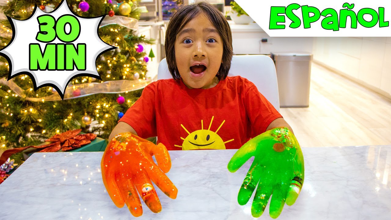 Experimentos Navideños con Ryan | Divertidos Experimentos Caseros con Hielo y Bicarbonato