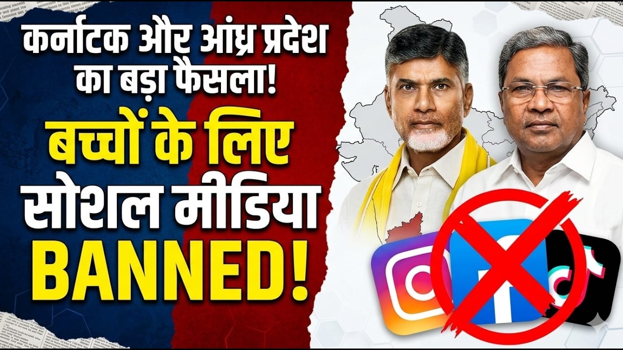 कर्नाटक और आंध्र प्रदेश का बड़ा फैसला ! बच्चों के लिए सोशल मीडिया BANNED ! #karnataka #andhrapradesh