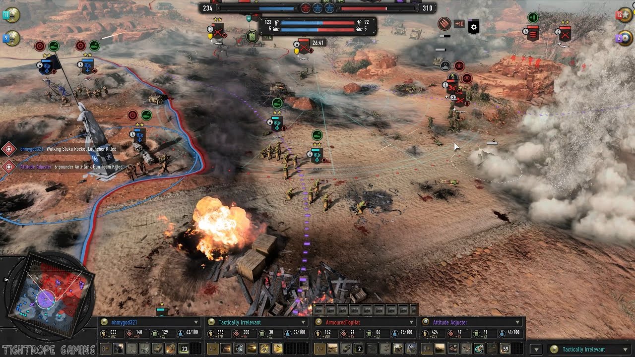 COH3 2v2 ohmygod321 (AK) & Tactically Irrelevant (AK) vs ArmouredTopHat (US) & Attitude Adjuster(UK)