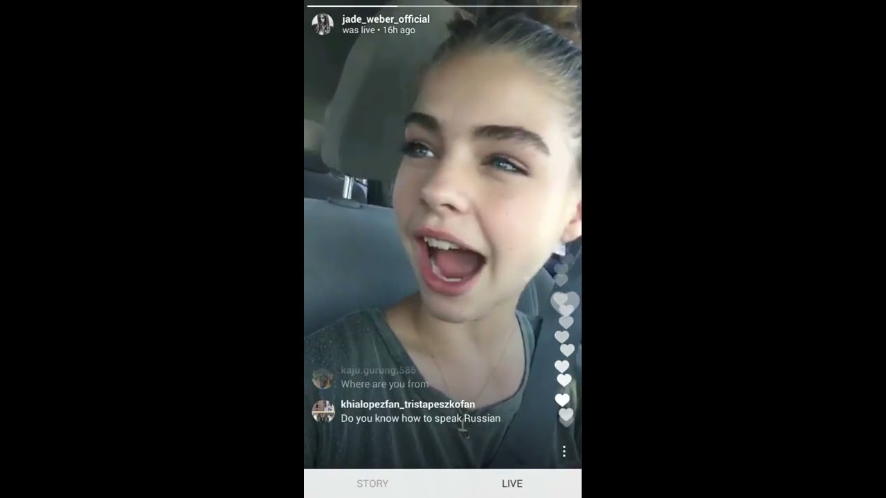 Jade Weber (2017-10-17) (Instagram Live Video Replay with Overlay)