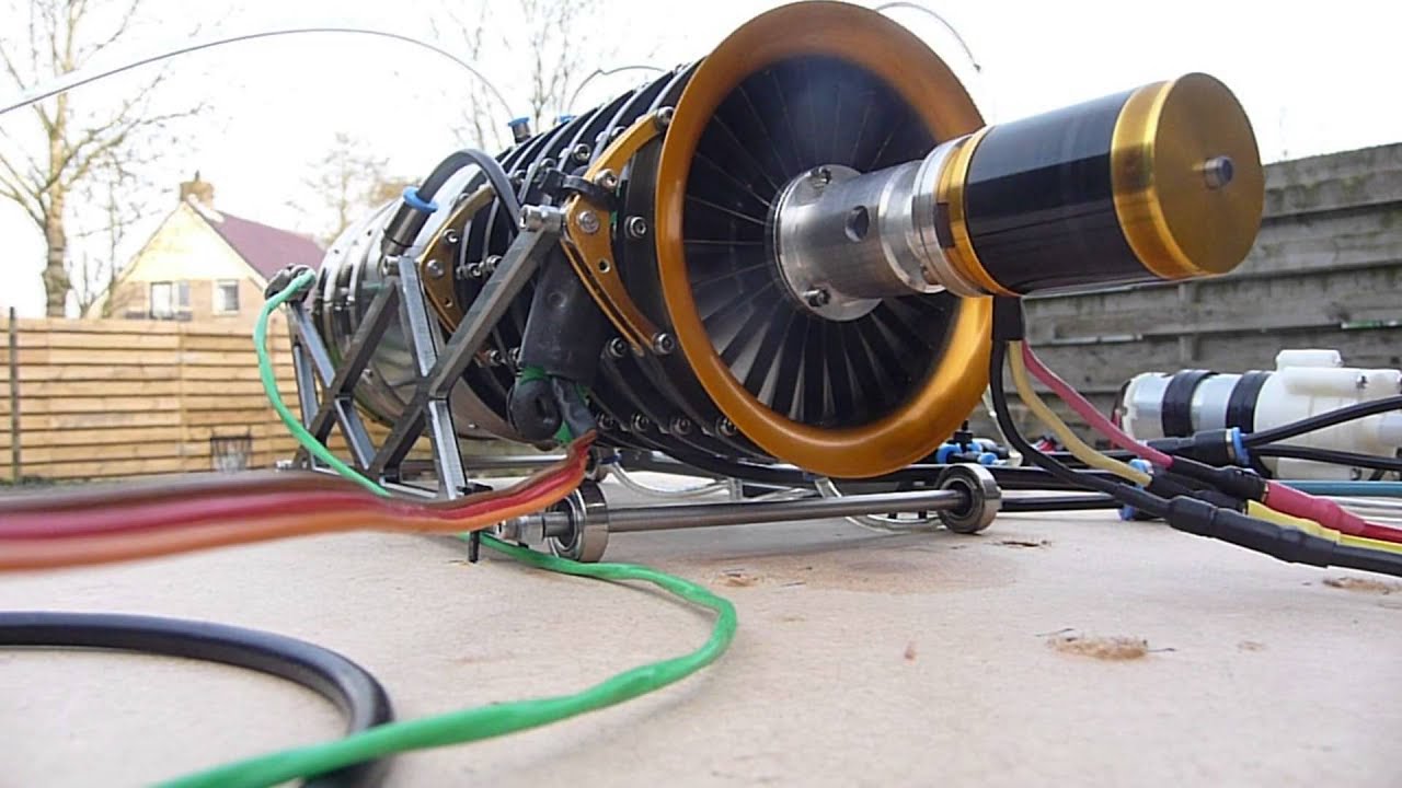 Mini Axial turbojet test 6