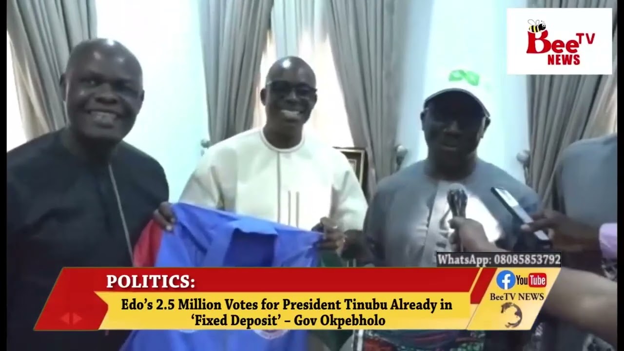 Edo’s 2.5 Million Votes for President Tinubu Already in ‘Fixed Deposit’ – Gov Okpebholo.