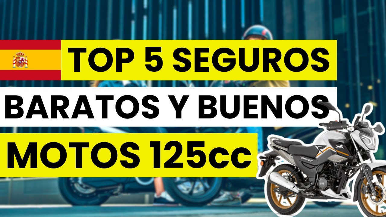 🥇 Los 5 mejores seguros de moto de 125cc baratos en España (2026)