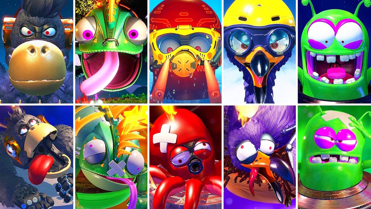 ASTRO BOT - All World Bosses Before & After Defeat