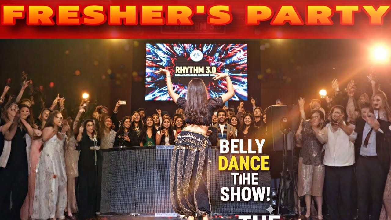 This Belly Dance Stole the Spotlight at Rhythm 3.0 Fresher’s Party🔥| Samara State Medical University