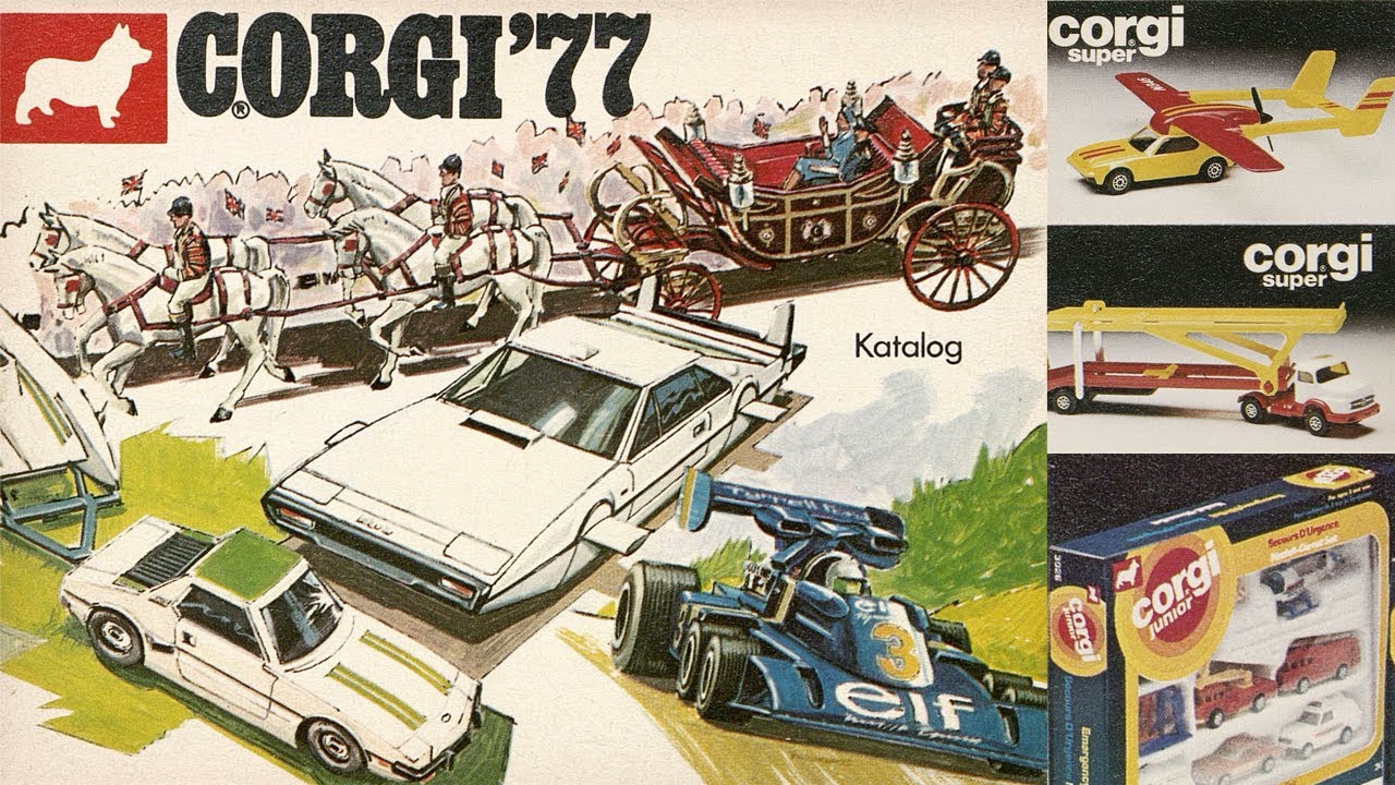 Презентация корги всех моделей с 1977 года. Литой автомобиль