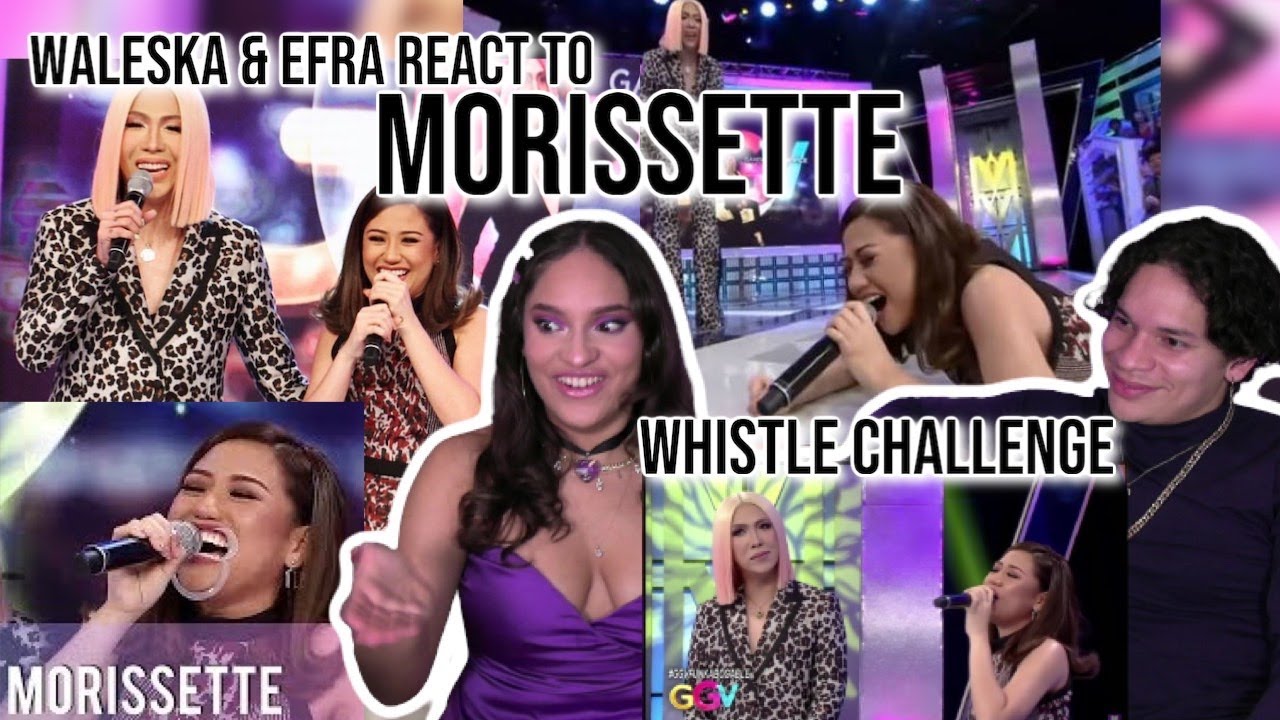 Waleska & Efra react to Pangarap Ko Ang Ibigin Ka challenge by Morissette|WHISTLE CHALLENGE|REACTION