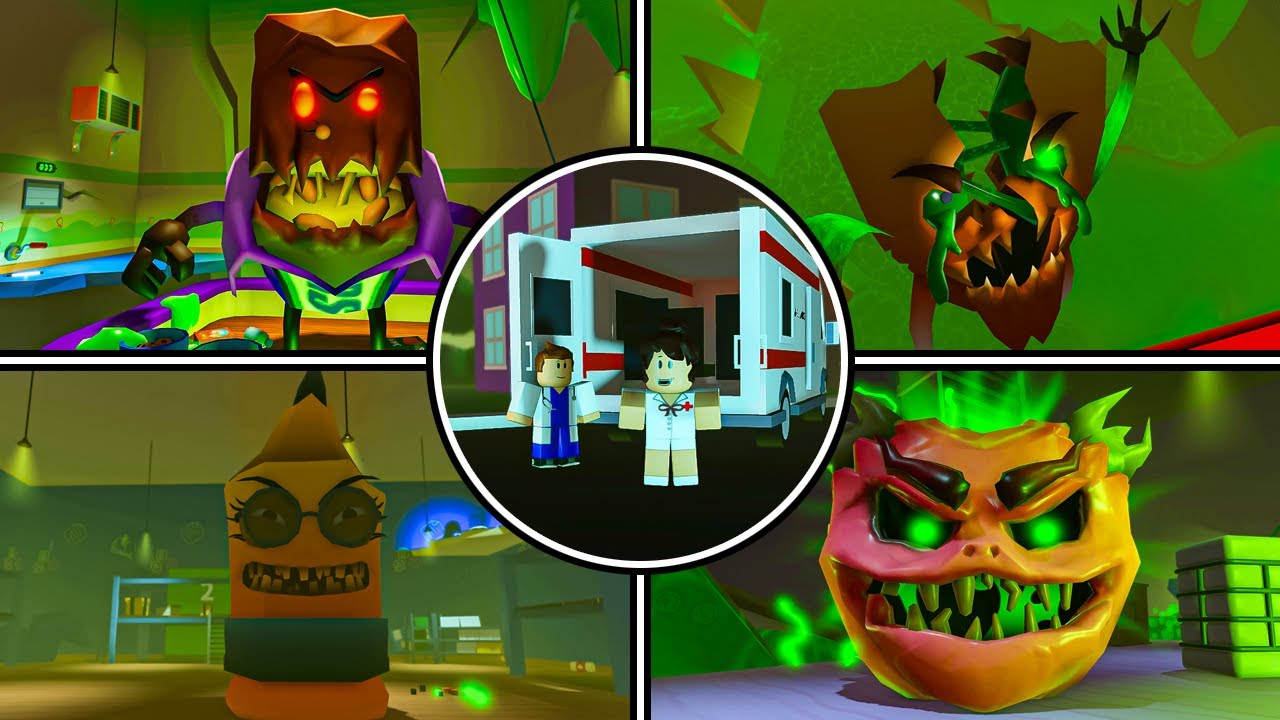 Mega Escape Dental Clinic :- ( All Bosses Fights + Ending ) ROBLOX