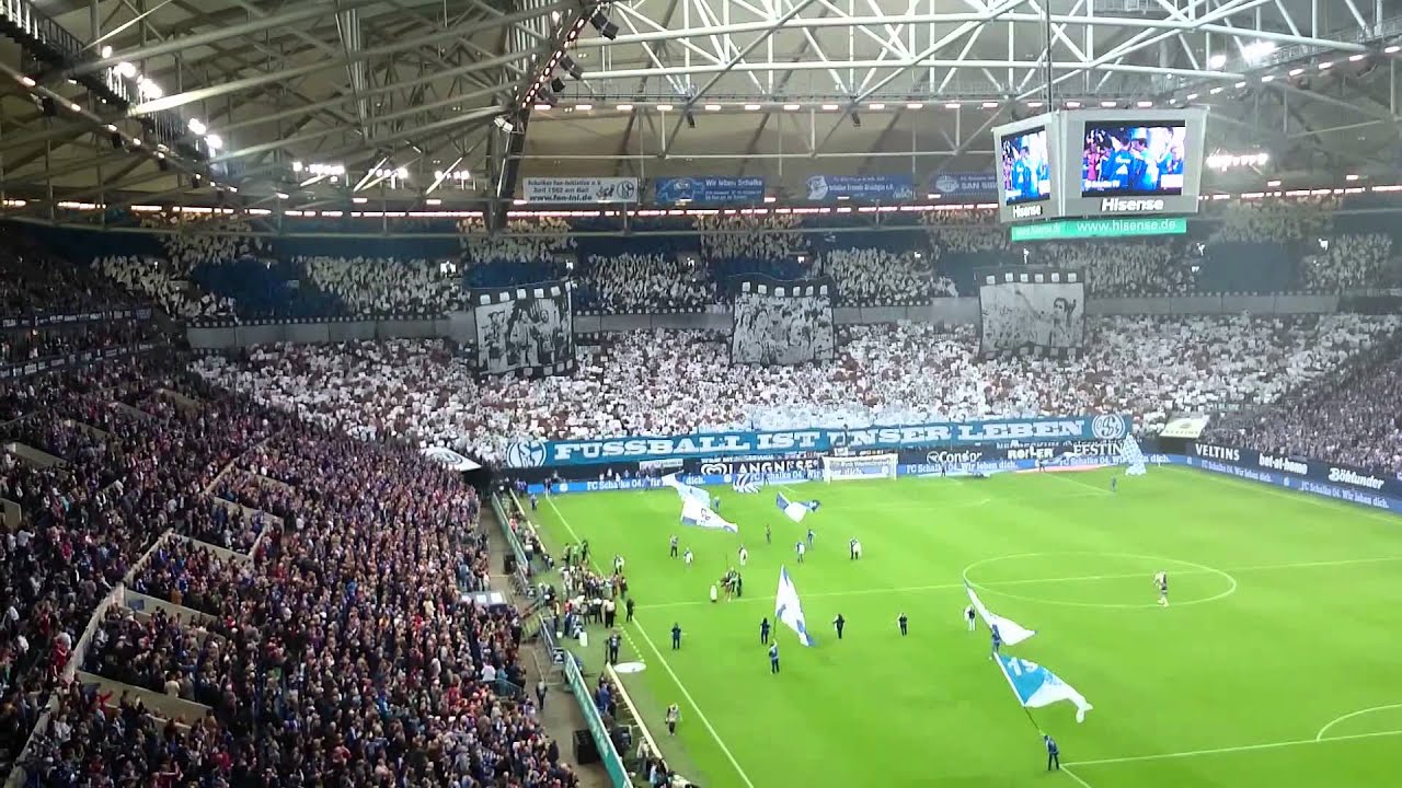 Schalke 04 Nordkurve Choreo & Begrüßung des Judas