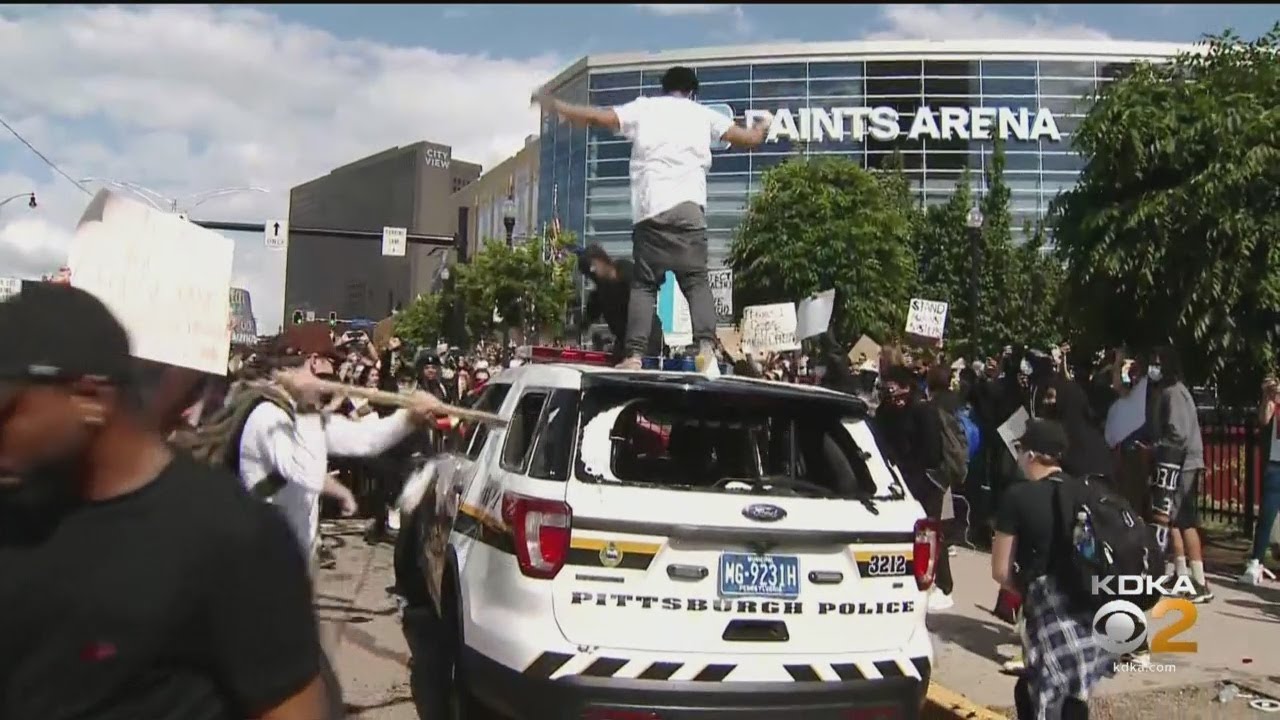 Protests Turn Violent After Hours Of Being Peaceful