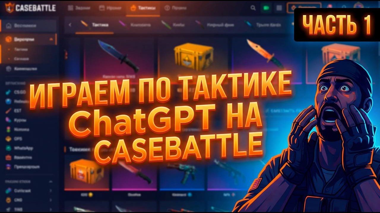 ИГРАЕМ ПО ТАКТИКЕ ChatGPT НА CASEBATTLE ЧАСТЬ 1😱😱😱😱😳😳😳🤯🤯