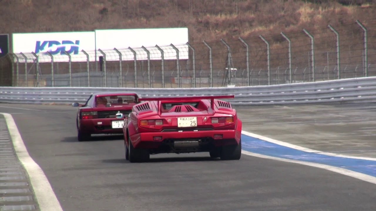 フェラーリ512TR 対 ランボルギーニ カウンタック　FISCO直線加速対決