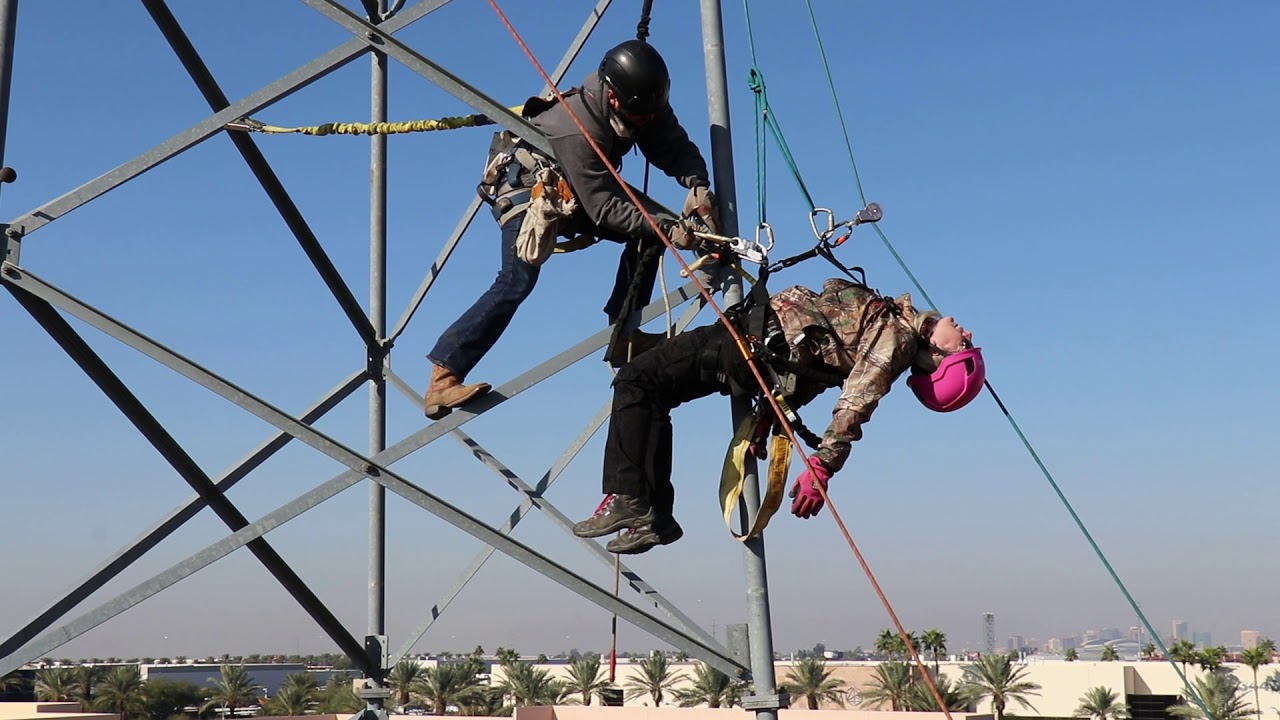 How to rescue -Cell Tower Training- Authorized Climber, Competent Climber