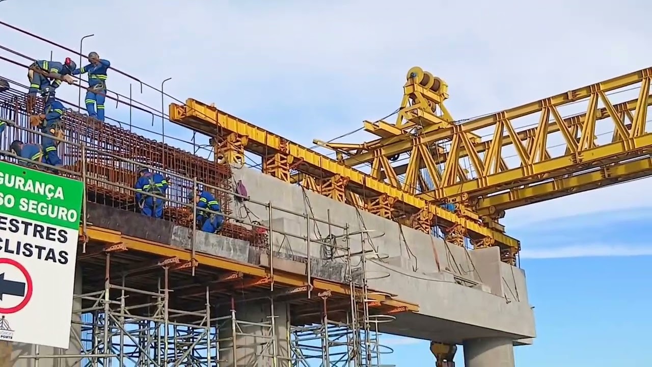 NOVAS IMAGENS OBRAS PONTE GUARATUBA PR BRASIL 