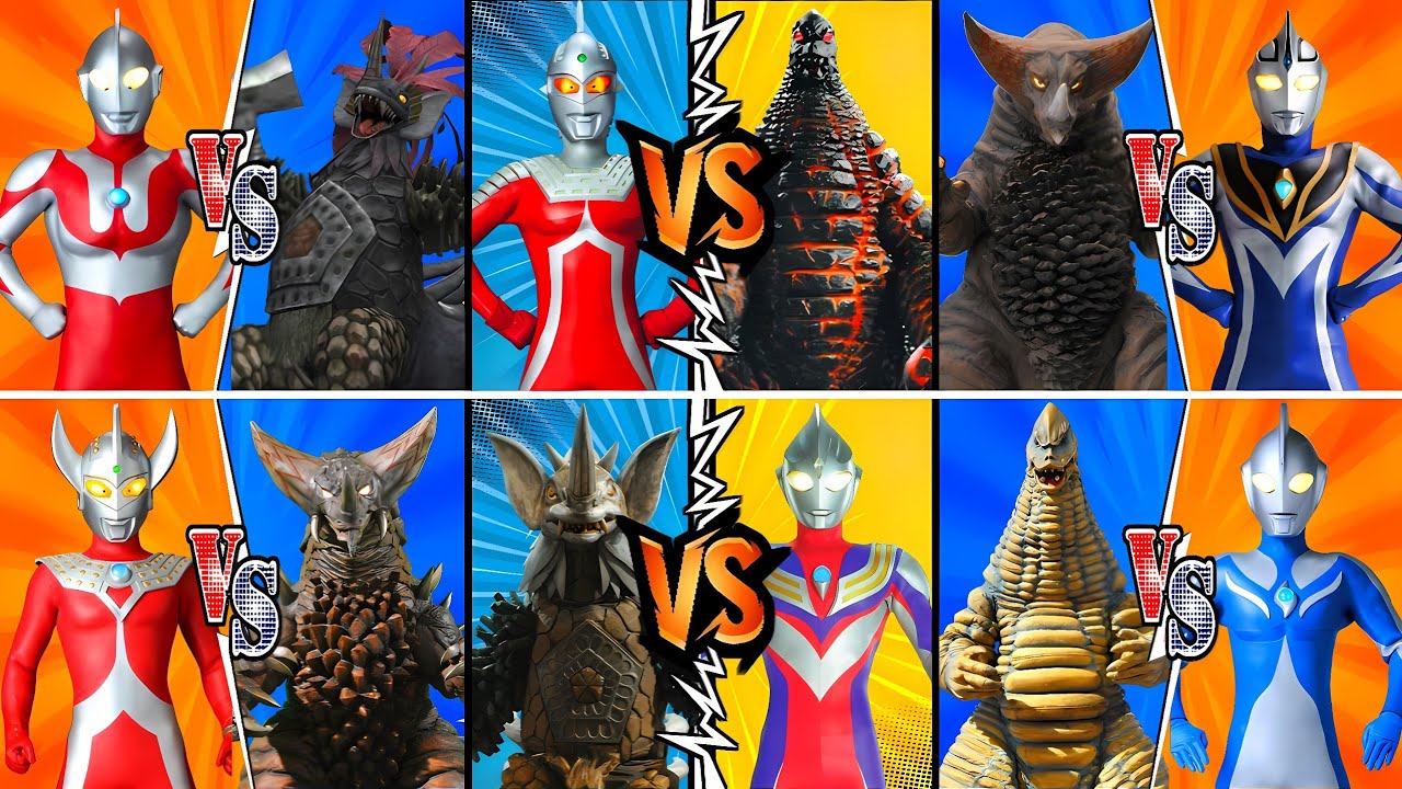 ウルトラマン TARO VS EX TYRANT, ULTRAMAN VS EX GOMORA, ULTRASEVEN VS EX REDKING, TYRANT VS TIGA #ウルトラマン