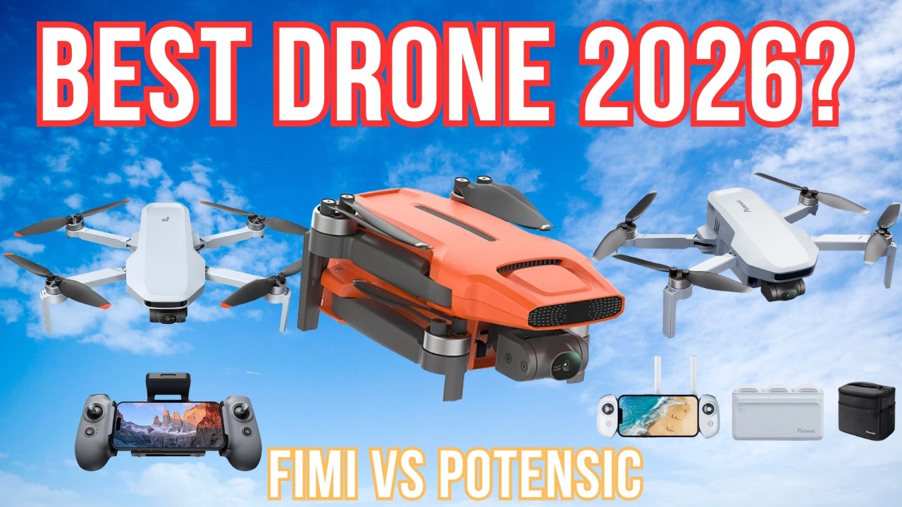 ТОП-5 лучших 4K-дронов с камерой 2026 года 🚁 FIMI Mini 3 против Potensic ATOM 2 против ATOM