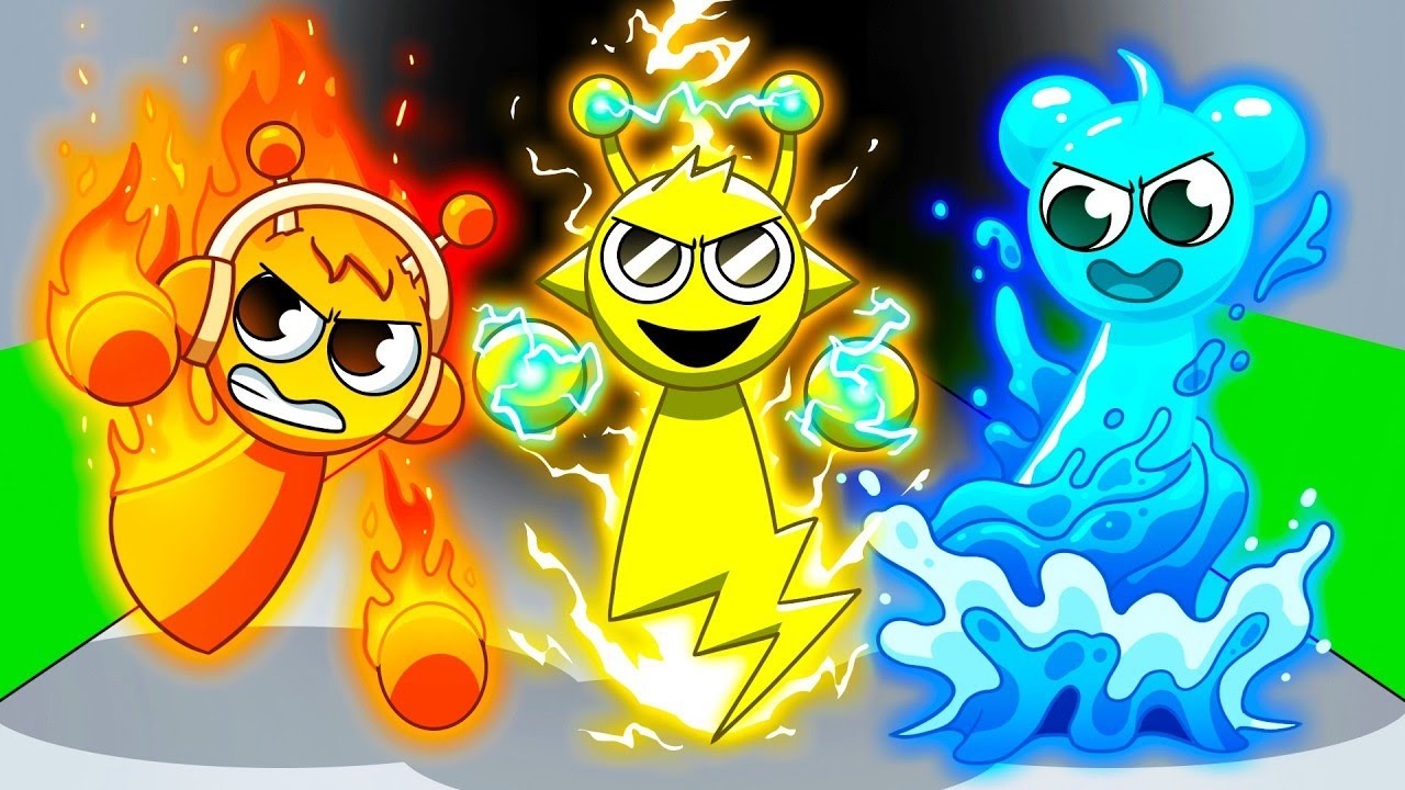 ¡SPRUNKI, pero son ELEMENTOS! (Animación)