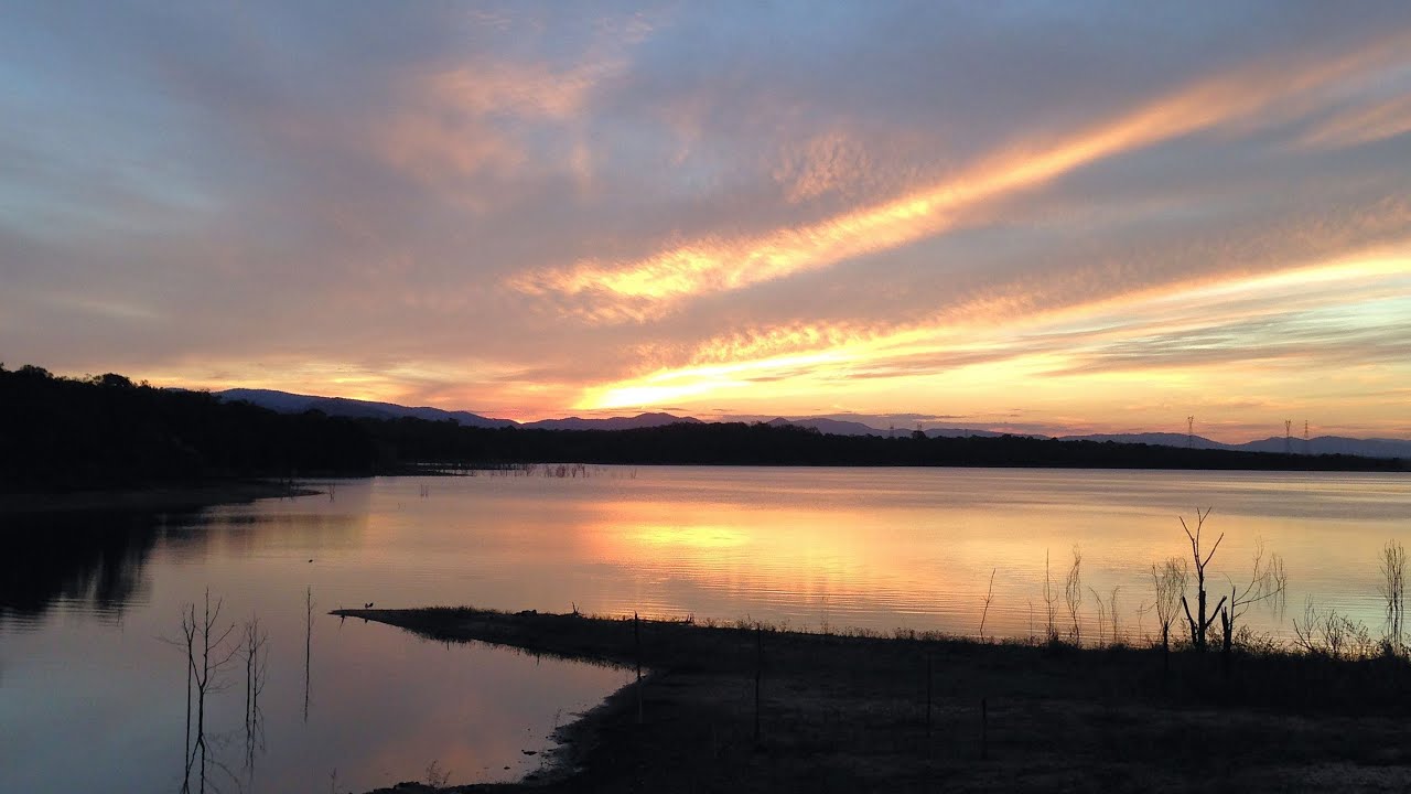 Sunset Lake - Virtual Walk 640p-55 mins-moderate speed