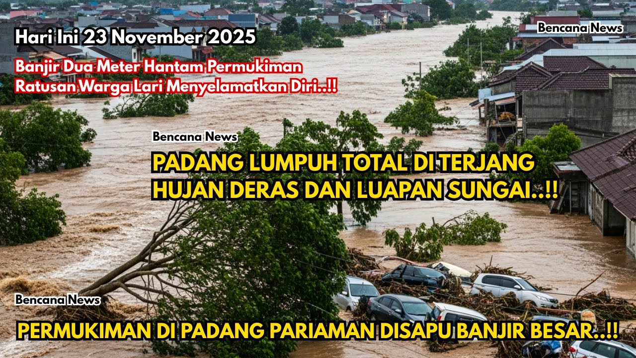 PADANG PARIAMAN KACAU! BANJIR DUA METER HANTAM PERMUKIMAN, RATUSAN WARGA LARI MENYELAMATKAN DIRI!