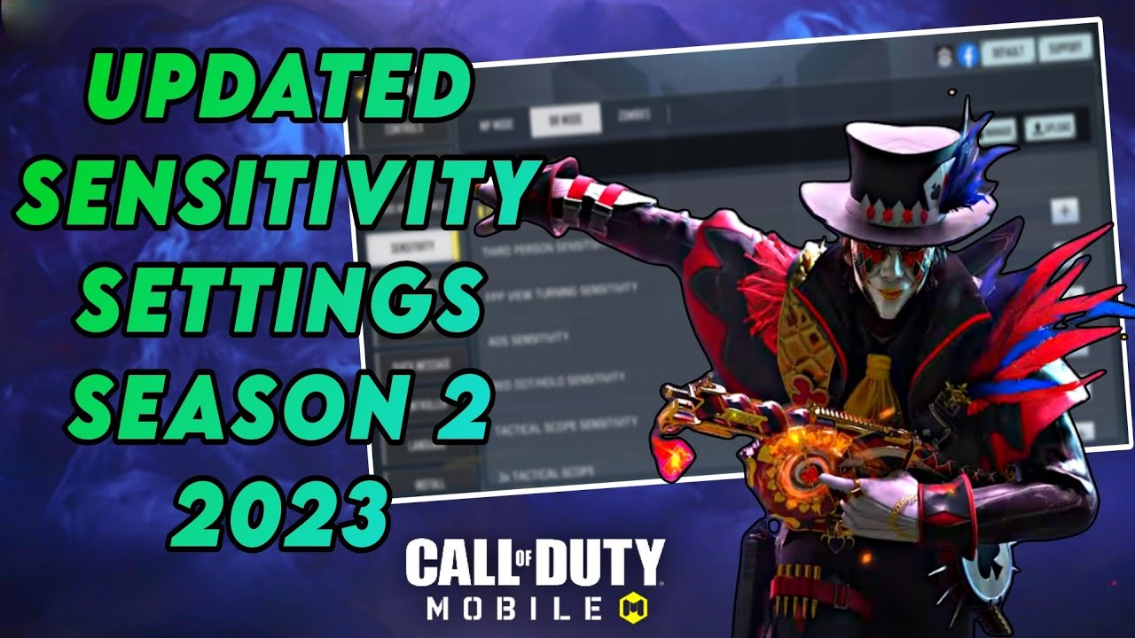 🔥BEST UPDATED SENSITIVITY SETTINGS in SEASON 2 COD MOBILE | BEST SETTINGS FOR BATTLE ROYALE(2023)