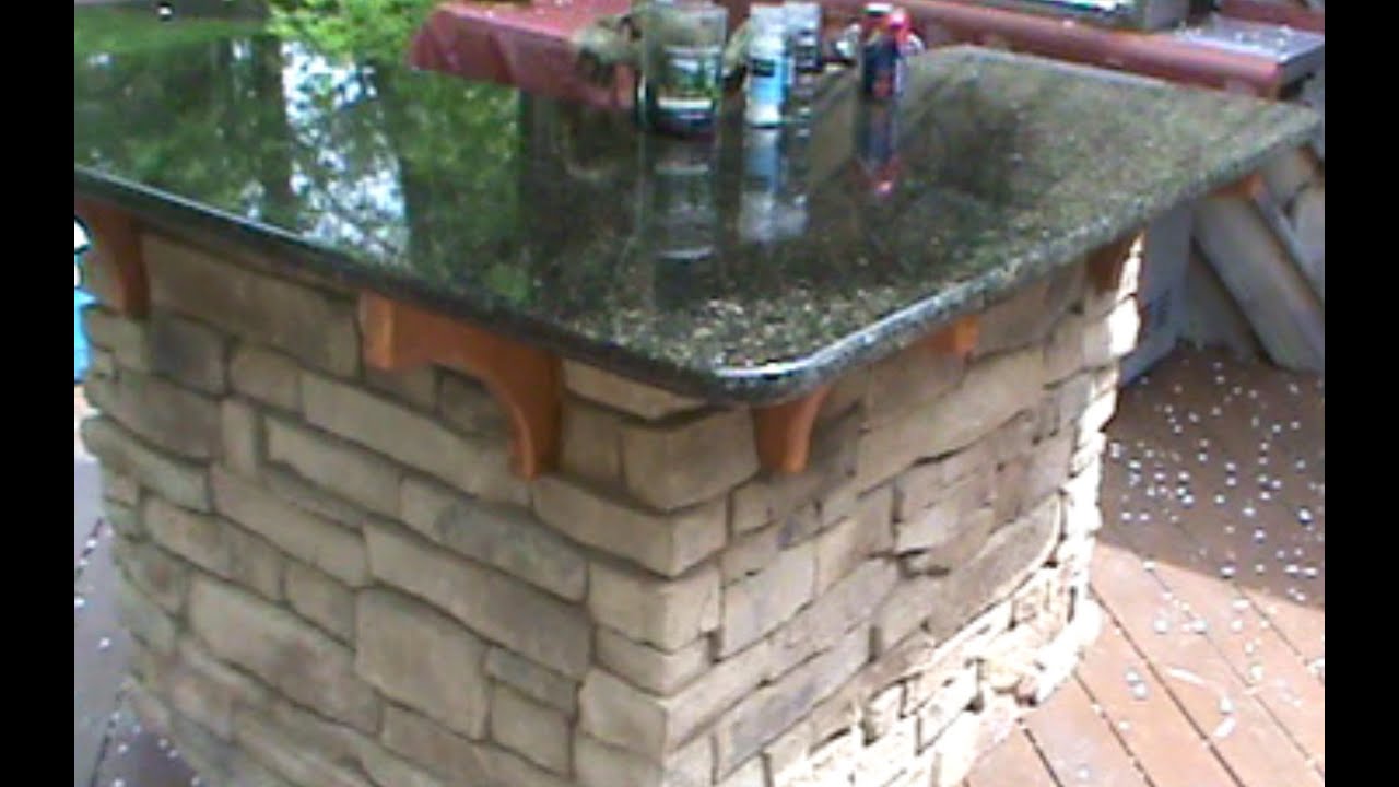 How to build a Cultured Stone Outdoor Bar