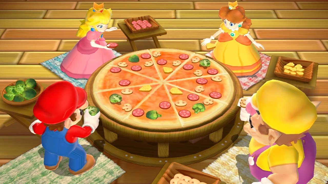 Mario Party 9 Minigames - Peach vs Daisy vs Mario vs Wario (Master Cpu)