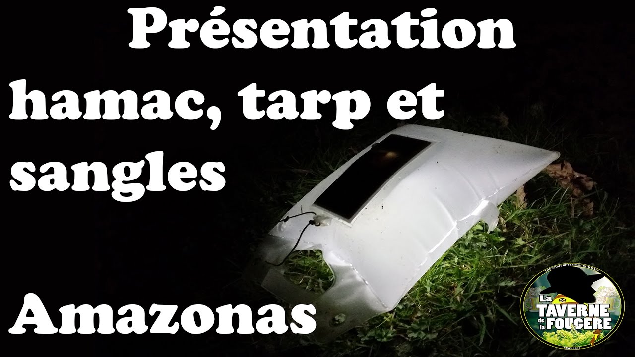 Présentation AMAZONAS moskito traveller thermo, T-Strap et tarp Jungle Tent Pro