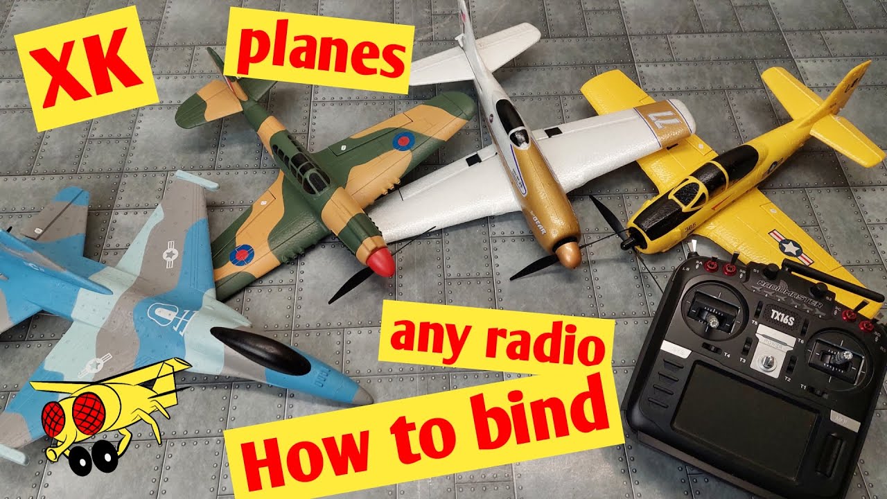 How to bind XK a210, a220, a260, a290 RC plane Flysky FS-A8S binding WLtoys