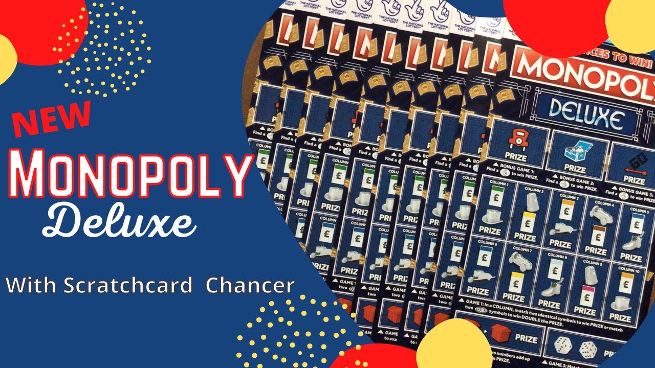 **BRAND NEW** Monopoly Deluxe - £5 scratch cards today - with Scratchcard Chancer - uk - can I win?
