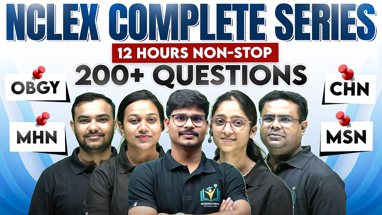 🚨 MAHASUNDAY LIVE! 12 Hours Non-Stop NCLEX Series | 200+ IMP MCQs & Concepts  | Don't Miss!