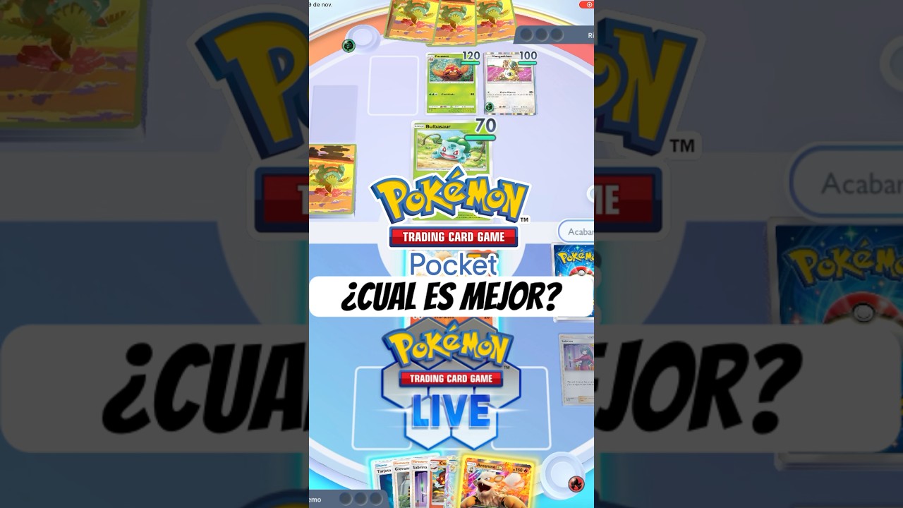 Pok&eacute;mon TCG Pocket vs Pok&eacute;mon TCG LIVE &iquest;cu&aacute;l es mejor?