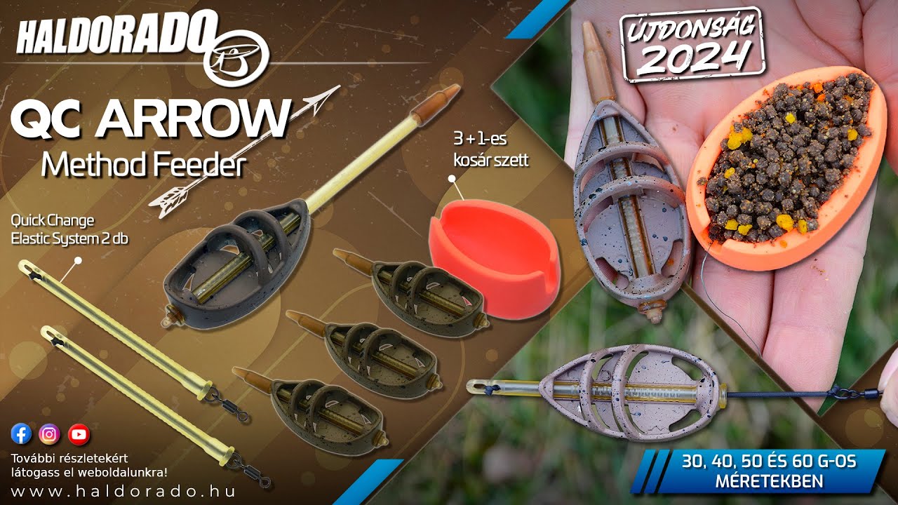 Sipos Gábor - Bemutatom az új Haldorádó QC Method Feeder kosarakat