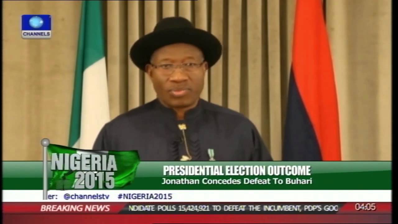 Concession Speech: PDP Should Be Celebrating Rather Than Mourning-- Jonathan