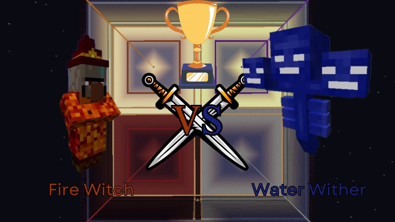 Fire Witch vs Water Wither | Minecraft 1.8