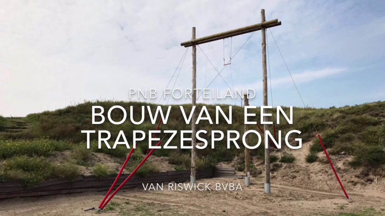 Bouw van een trapezesprong voor PBN forteiland.