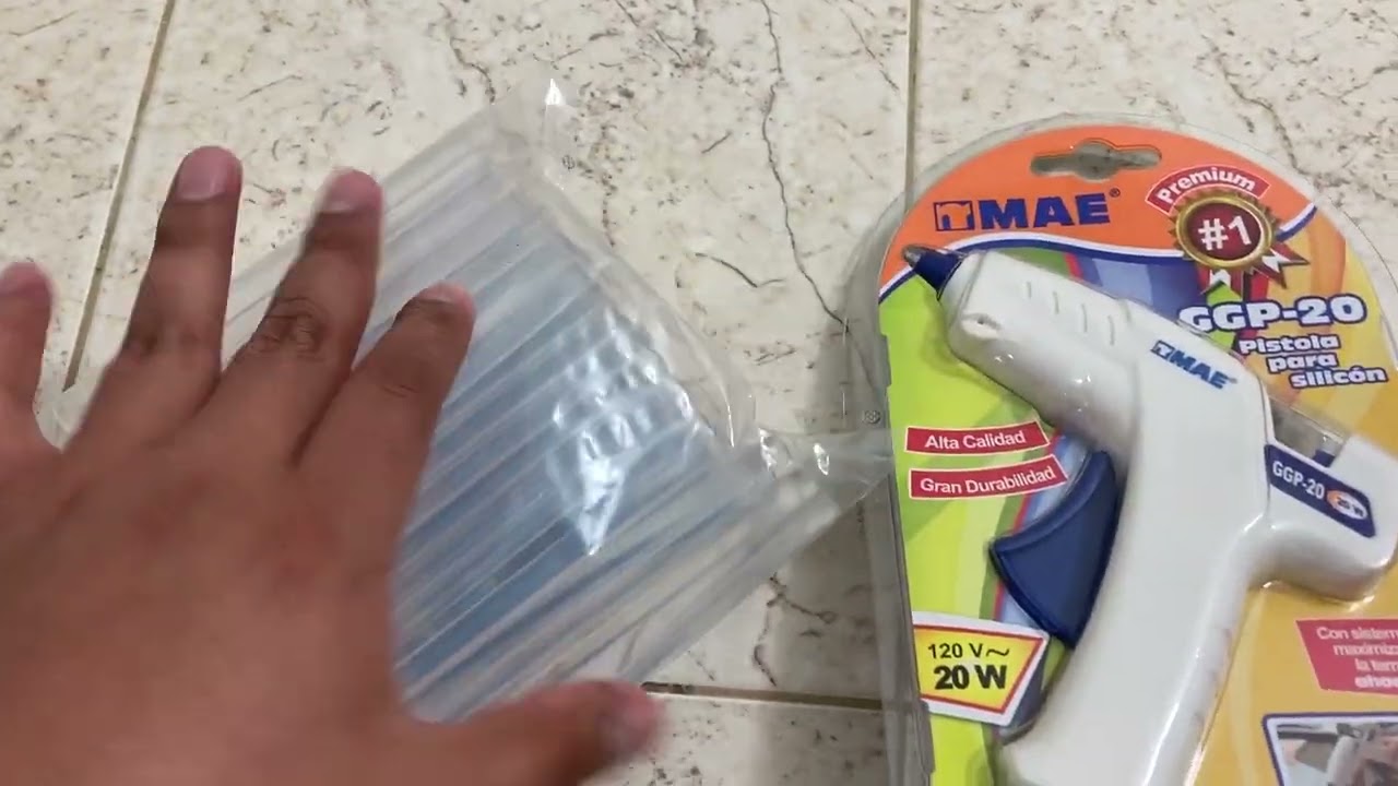 PISTOLA DE SILICON MAE GGP-20 (BLANCO, 20 W)