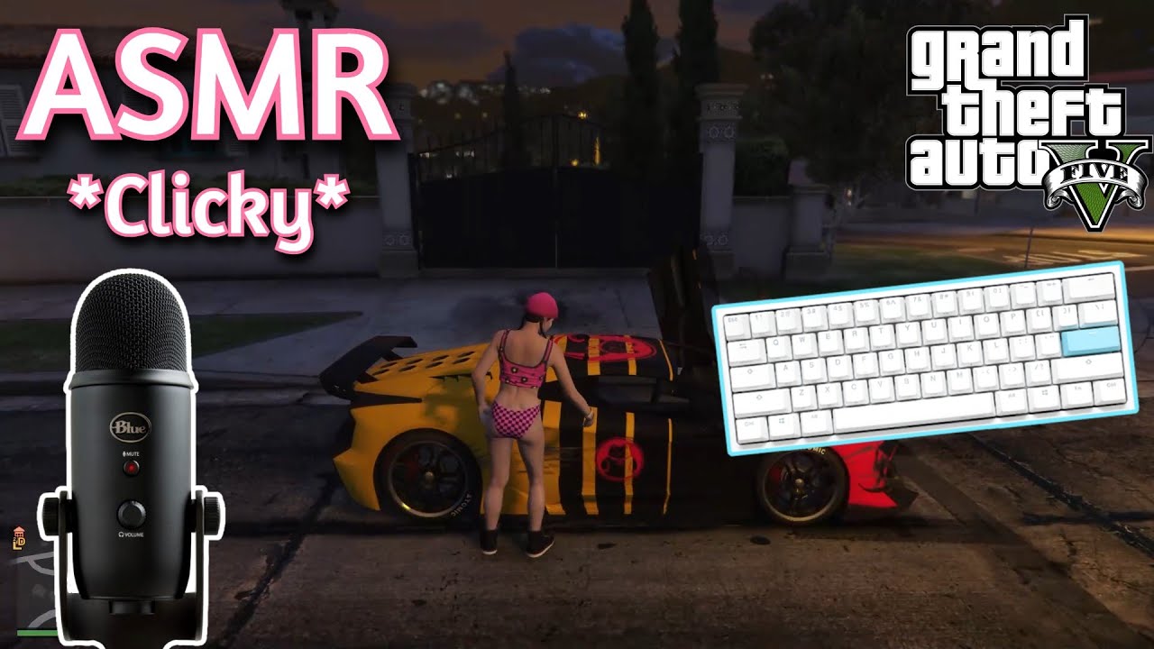 ASMR Gaming | GTA V ONLINE BLUE SWITCHES | No Talking + Keyboard/Mouse Sounds 😴
