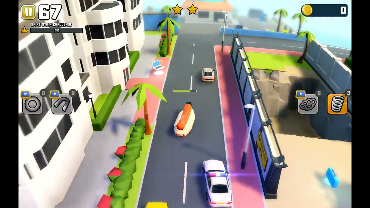 Hungry police cars wanna eat hotdog (bro) 