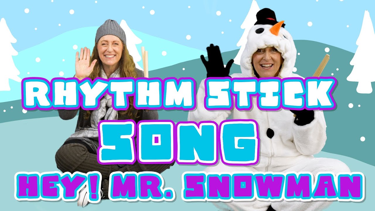 Эй, мистер Снеговик! ⛄ Песенка про ритмичные палочки | Зимние движения для детей